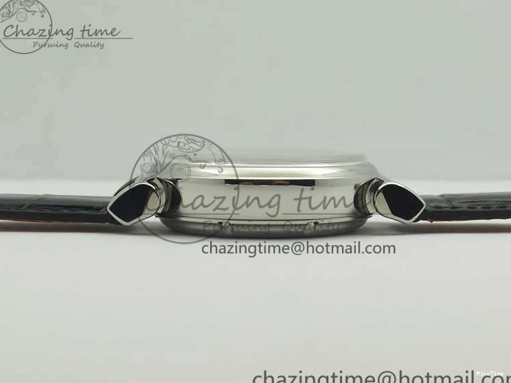 MIROTIME 0116 Breathable Da Vinci IW393402 SS ZF 1:1 Best Edition Blue Dial On Black Leather Strap A 7211